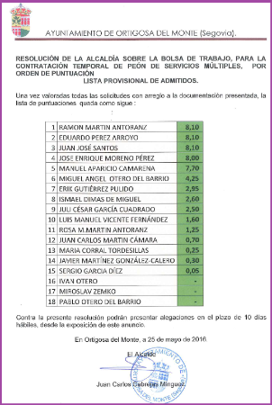 Imagen Bolsa de trabajo para peón de servicios múltiples